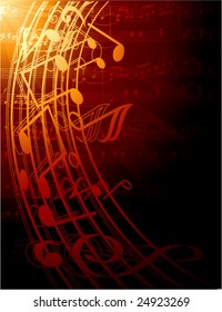 musical notes -vector illustration