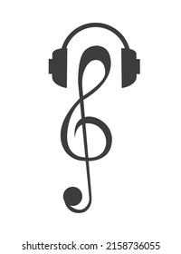 Musikalische Noten. Vektorgrafik. Design