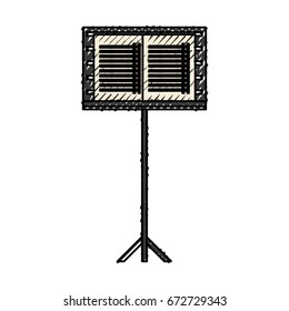 Musical partiture sheets
