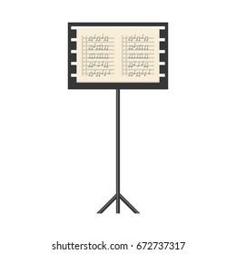 Musical partiture sheets