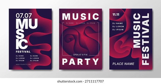 Musikalische Partyplakate. Dynamische Vorlagen für Ihre Veranstaltung.