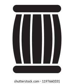 Musical percussion instrument, tabla icon vector