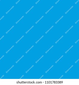 Musical pipe pattern vector seamless blue repeat for any use