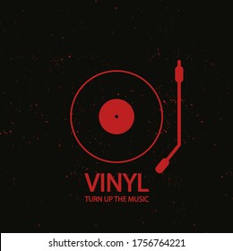 Musical poster for your design. Music elements design for card, invitation, flyer. Music background vector illustration. Vinyl record.