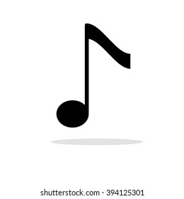Musical quarter note vector art