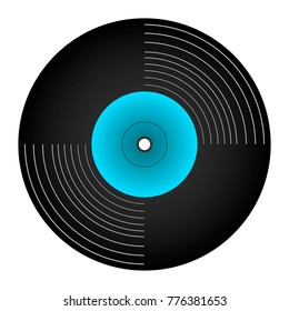 Musical retro plate on white background, vector