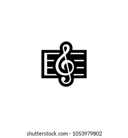 Musical score icon