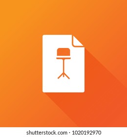 Musical score stand icon