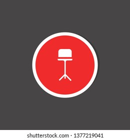Musical score stand icon