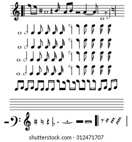 musical set note