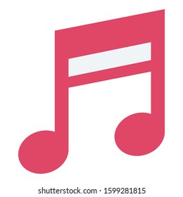 
musical sign, musical note Color Vector icon which can be easily modified or edit
