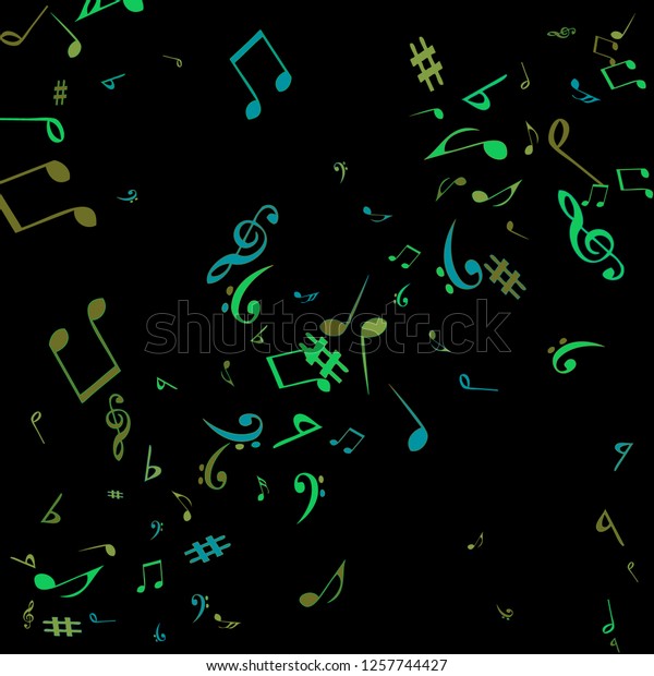 Musical Signs Modern Background Notes Vector Stock Vector (Royalty Free ...