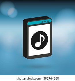 musical sound icon design 