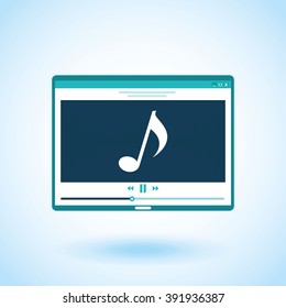 musical sound icon design 