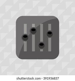 musical sound icon design 