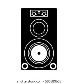 musical speaker audio stereo pictogram