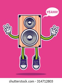 musical speaker character design