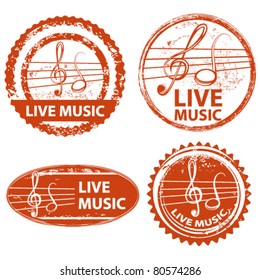 musical stamp set