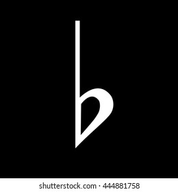 Musical symbol flat