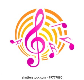 Musical symbol, such logo. Jpeg version also available in gallery