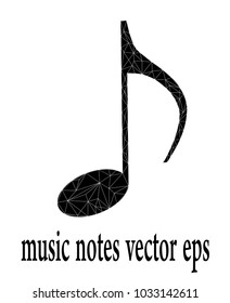 musical symbols with musical notes, vector