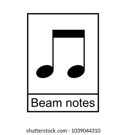 musical symbols and notes vector on white background illustration
