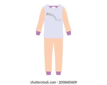 Diseño de pijamas de tema musical, ilustración vectorial