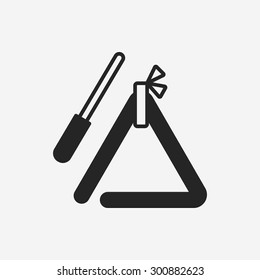 musical triangle icon