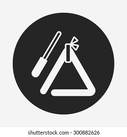 musical triangle icon