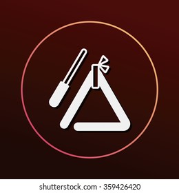 musical triangle icon