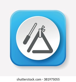 musical triangle icon