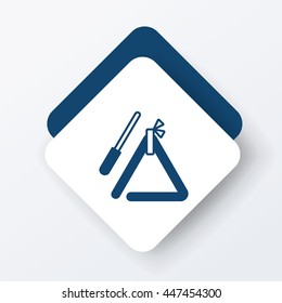 musical triangle icon