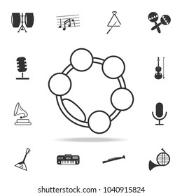 Musical triangle icon. Detailed set icons of Music instrument element icons. Premium quality graphic design. One of the collection icons for websites, web design, mobile app on white background