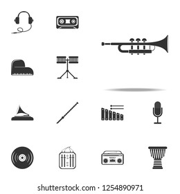 musical trumpet icon. Music Instruments icons universal set for web and mobile