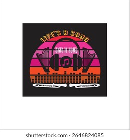 musical t-shirt design it is a very interesting t-shirt design