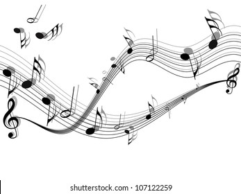 Musical vector background