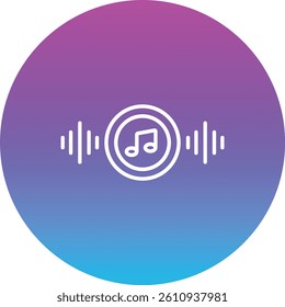 Musical vector icon. Can be used for printing, mobile and web applications.