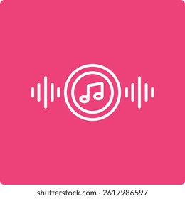 Musical vector icon. Can be used for printing, mobile and web applications.