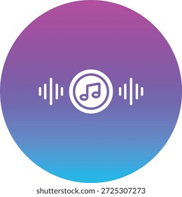 Icono de Vector musical. Se puede utilizar para aplicaciones de impresión, móviles y de Web.