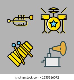 musical vector icon set