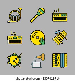 musical vector icon set