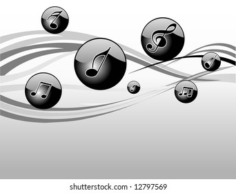 musical vector illustration abstract background