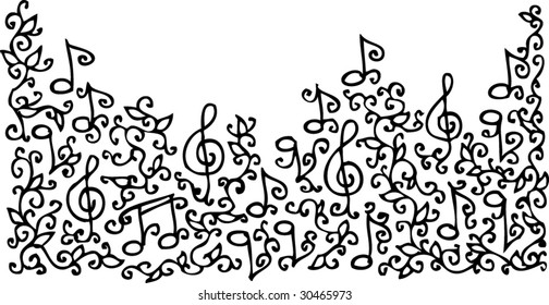 Musical vignette LXX. Eau-forte illustration.
