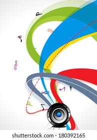 Musical Wave With Sound Vector illustration 