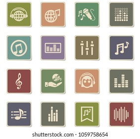 musical web icons for user interface design