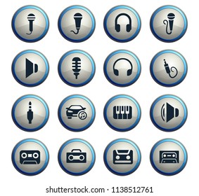 musical web icons for user interface design