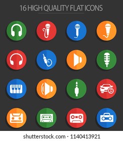 musical web icons for user interface design