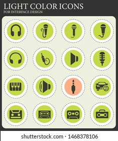 musical web icons for user interface design