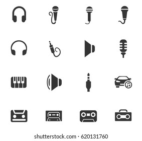 musical web icons for user interface design