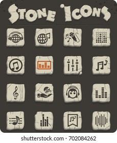 musical web icons for user interface design
